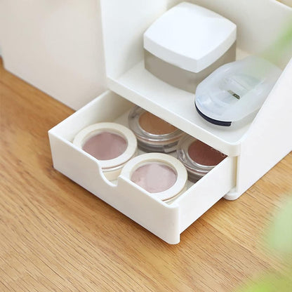 Desk Organizer - Pencil Holder - Storage - Sliding - Desk organizer, pencil holder and card holder, box and container for office, office supplies and dressing table - Gray - Image 3