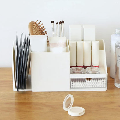 Desk Organizer - Pencil Holder - Storage - Sliding - Desk organizer, pencil holder and card holder, box and container for office, office supplies and dressing table - Gray - Image 6