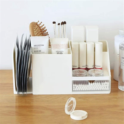 Desk organizer - Pencil holder - Storage - Sliding - Desk organizer, pencil holder and card holder, box and container for office, office supplies and dressing table - Wit - Image 5