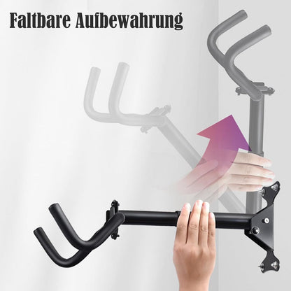 Bike rack - Wall-mounted bike rack - Stainless steel, can support 30 kg - Adjustable handlebar angle - Retractable wall-mounted bike rack - Suitable for indoor garages - Image 2