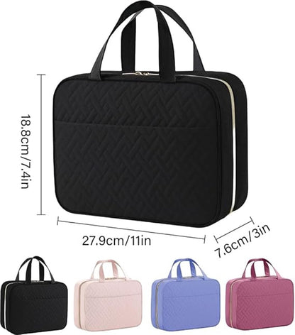 Men's Toiletry Bag - Women's Toiletry Bag - Hanging Toiletry Bag - Practical Travel Toiletry Bag - For Storing Essential Toiletries - Black - Image 2