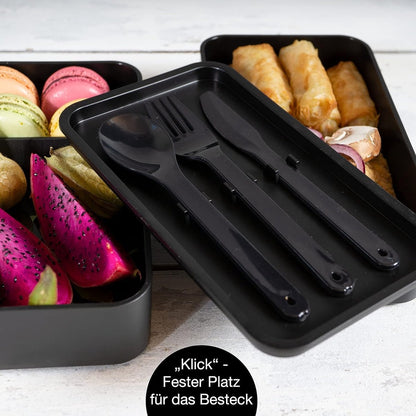 Japanese bento box, ideal lunch box for adults and children, compartmentalized lunch box, perfect for work, school, and baby on the go - Image 4