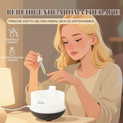 Humidifiers - Aromatherapy Humidifier - 300ml Diffuser - Air Humidifier - Room Humidifier - 7-Color LED - Light and Automatic Shut-Off - Essential Oil Diffuser for Home and Office (Dark) - Image 3