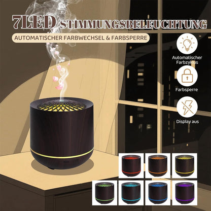 Humidifiers - Aromatherapy Humidifier - 300ml Diffuser - Air Humidifier - Room Humidifier - 7-Color LED - Light and Automatic Shut-Off - Essential Oil Diffuser for Home and Office (Dark) - Image 8