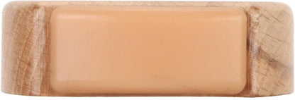 Round wooden doorstop, shockproof and anti-slip, set of 6, 4.5 x 4.2 x 1.6 cm, for floor and parquet, light brown, 45 x 42 x 16 mm. - Image 3