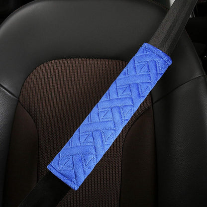 Universal seat belt protector - Soft and comfortable shoulder protector for the seat belt - (blue) - Image 2