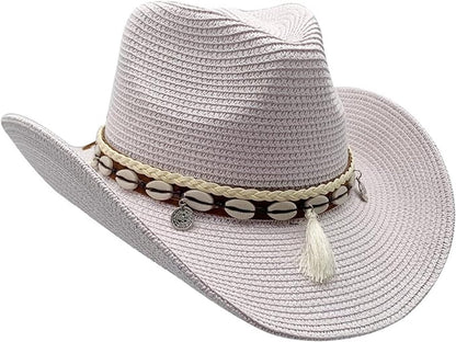 Cowboy hats - Straw hats - Women's and men's hats - Sun hats - Summer beach hats - Western hats - Panama hats - Unisex cowboy hats - Foldable straw hats - Brim hats - Summer hats - Image 5