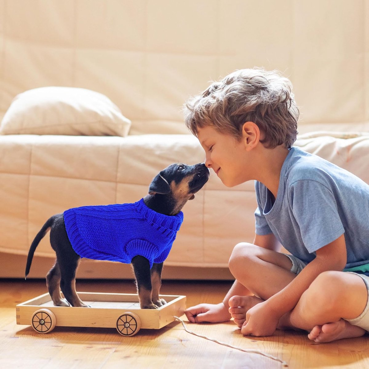 Dog Coat - Dog Sweater - Small Dog Sweater - Warm Dog Coat - Warm Puppy Sweater - Thick Knit Winter Sweater - Soft Roll Neck Sweater - Perfect for Small Dogs and Puppies - Christmas - XL - Image 5