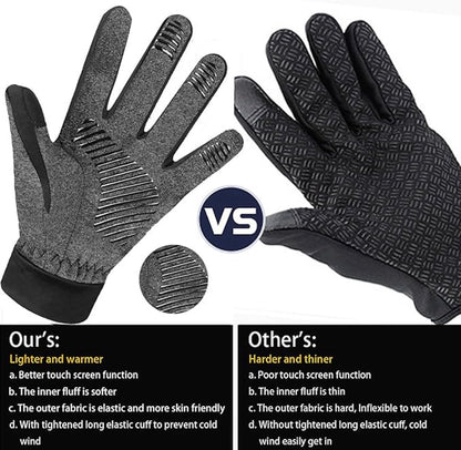 Gloves - Cycling Gloves - Gloves - Windproof and Warm - Cycling Gloves - Winter Gloves for Women and Men - Suitable for Cycling - Jogging - Mountain Biking - Golf - Walking - Football - Running - Women's - Men's - Children's - Image 5