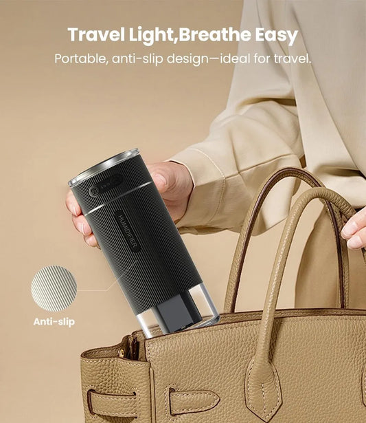 Humidifiers - Air humidifier - Bedroom humidifier - Mini desktop humidifier for travel, office, or children's room - Black - Image 3