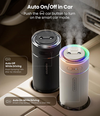 Humidifiers - Air humidifier - Bedroom humidifier - Mini desktop humidifier for travel, office, or children's room - Wit - Image 2
