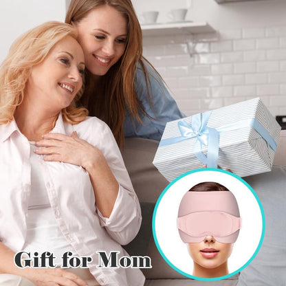 Migraine Relief Hat - Eye Mask - Cooling Eye Mask - Headache Relief - Hot & Cold Pack - 3-in-1 Pain Relief Mask - with Removable Eye Mask - Reusable - Migraine Relief Hat - Pink - Image 2