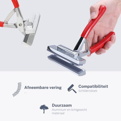 Canvas clamp - Canvas clamp - Canvas clamp - 12 cm wide jaws - Metal canvas clamp - Clamp for stretching oil paintings - Image 4