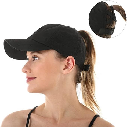 Women's ponytail baseball cap, adjustable summer cap in quick-drying breathable mesh, unisex baseball cap, sports cap - Image 6