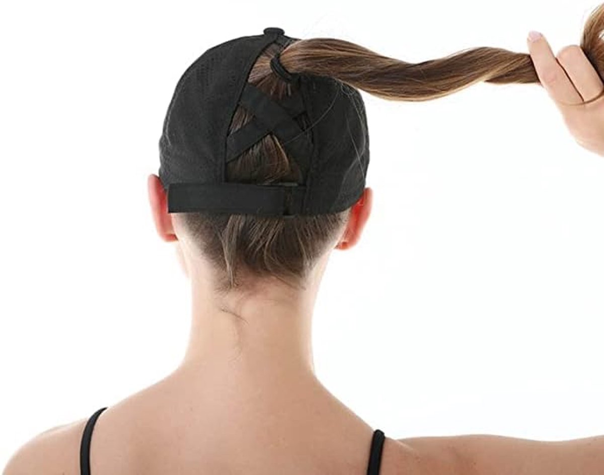 Women's ponytail baseball cap, adjustable summer cap in quick-drying breathable mesh, unisex baseball cap, sports cap - Image 7
