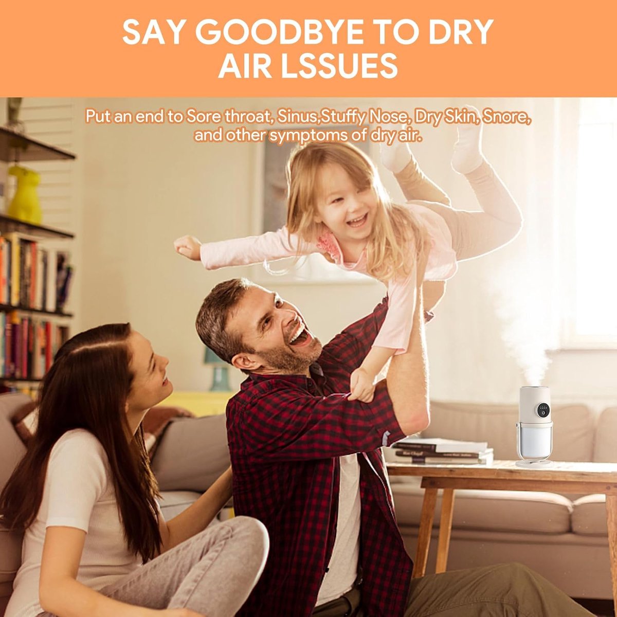 Humidifiers - Bedroom Humidifier - Cool Mist Humidifier - 280ml USB Desktop Humidifier with Night Light for Bedroom - Quiet Operation - Automatic Shut-Off - Timer - Image 6