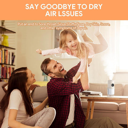 Humidifiers - Bedroom Humidifier - Cool Mist Humidifier - 280ml USB Desktop Humidifier with Night Light for Bedroom - Quiet Operation - Automatic Shut-Off - Timer - Image 6