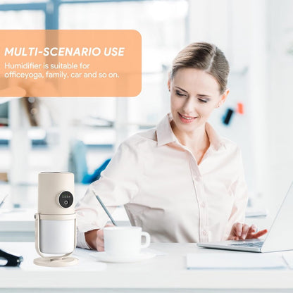 Humidifiers - Bedroom Humidifier - Cool Mist Humidifier - 280ml USB Desktop Humidifier with Night Light for Bedroom - Quiet Operation - Automatic Shut-Off - Timer - Image 8