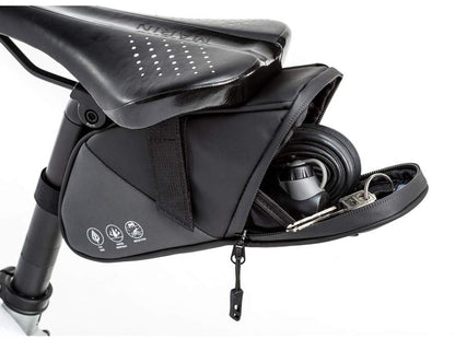 Bicycle saddle bag - Bicycle panniers - Bicycle panniers for e-bikes - Universal bicycle pannier - Road bike - Mountain bike - Bag - Black - Image 8