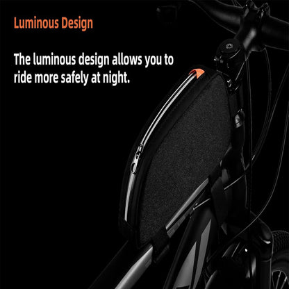Waterproof bicycle bag for front frame, bicycle bag for top tube, suitable for road bikes, mountain bikes, outdoor cycling, travel and hiking - Image 3