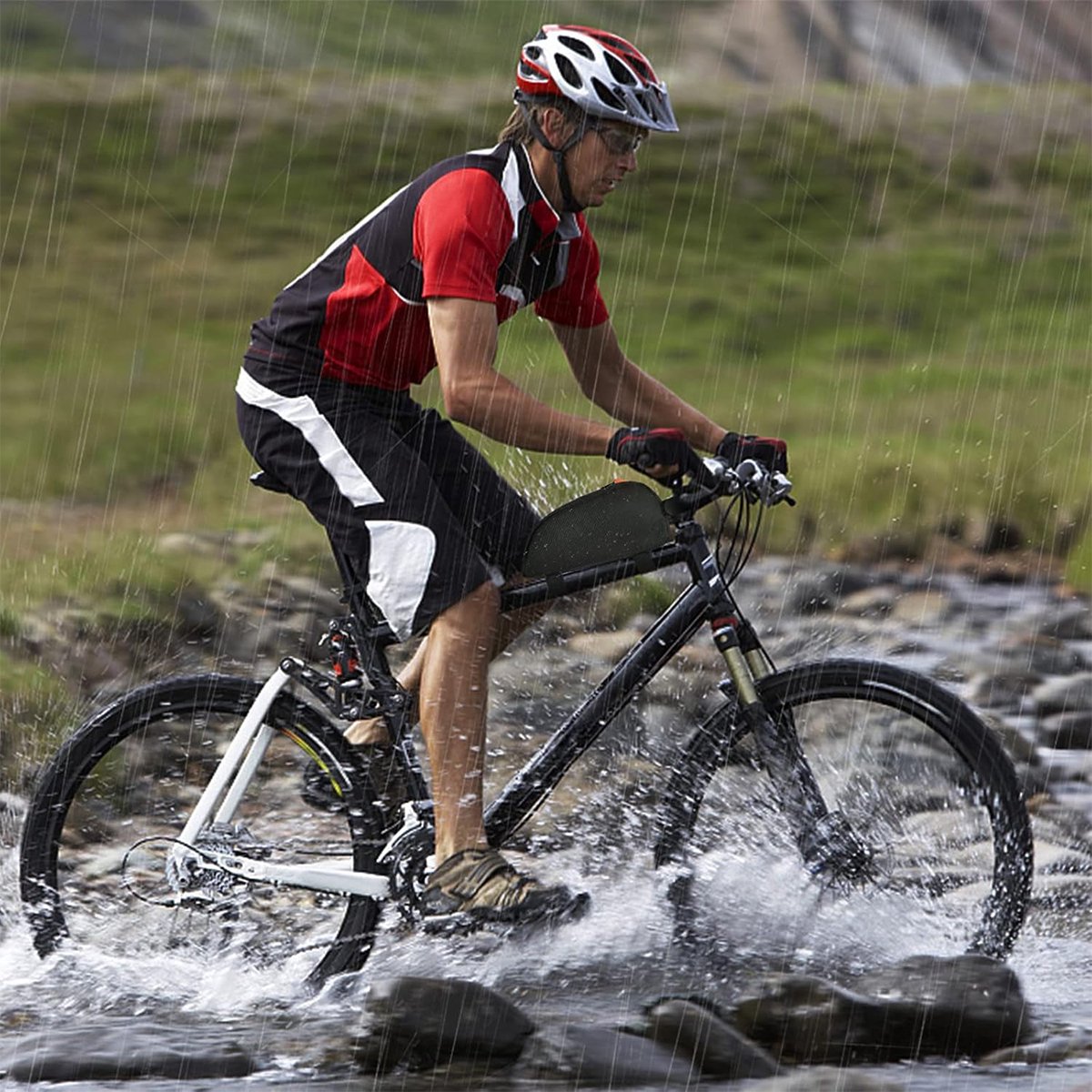Waterproof bicycle bag for front frame, bicycle bag for top tube, suitable for road bikes, mountain bikes, outdoor cycling, travel and hiking - Image 5
