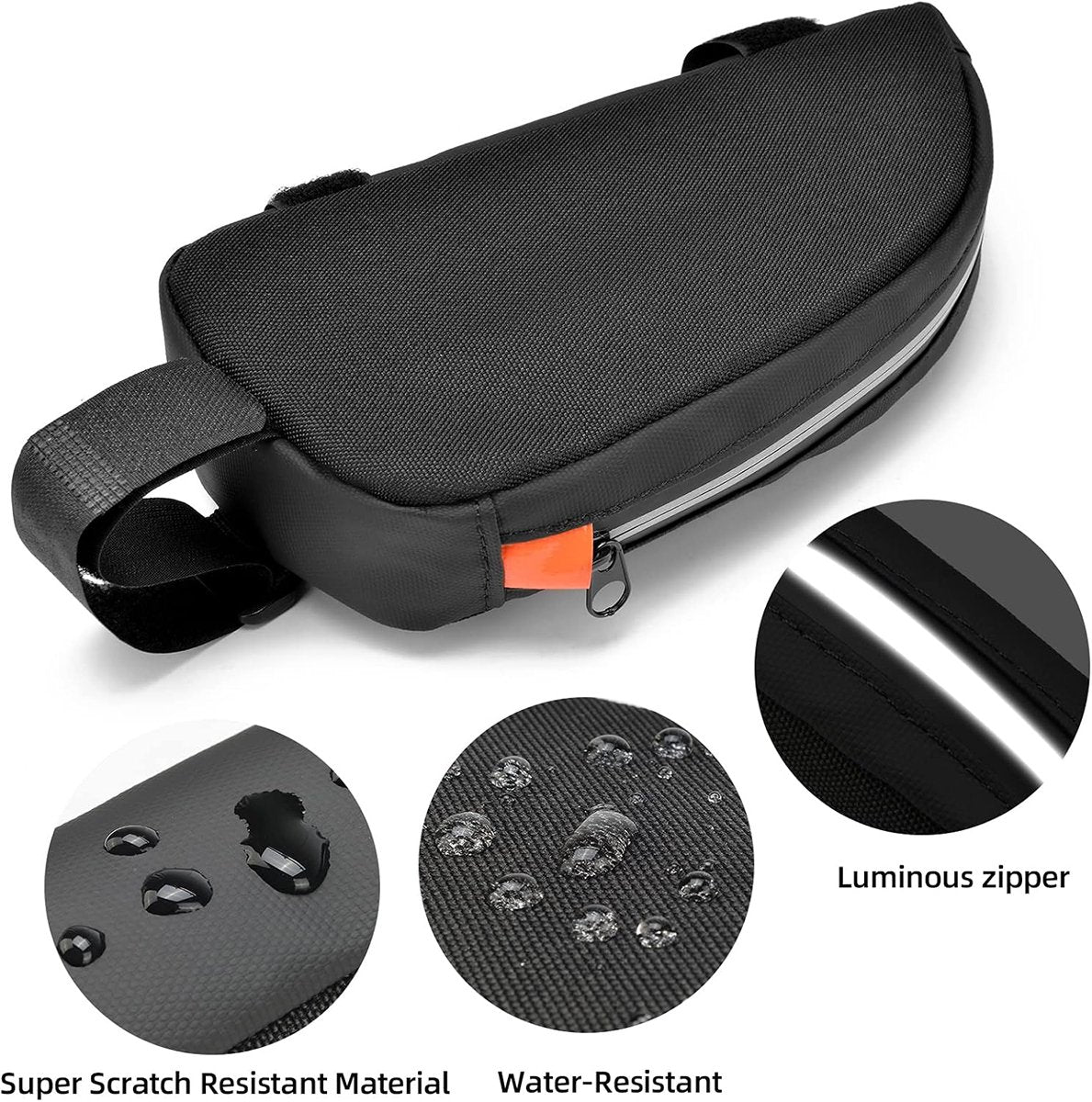 Waterproof bicycle bag for front frame, bicycle bag for top tube, suitable for road bikes, mountain bikes, outdoor cycling, travel and hiking - Image 6