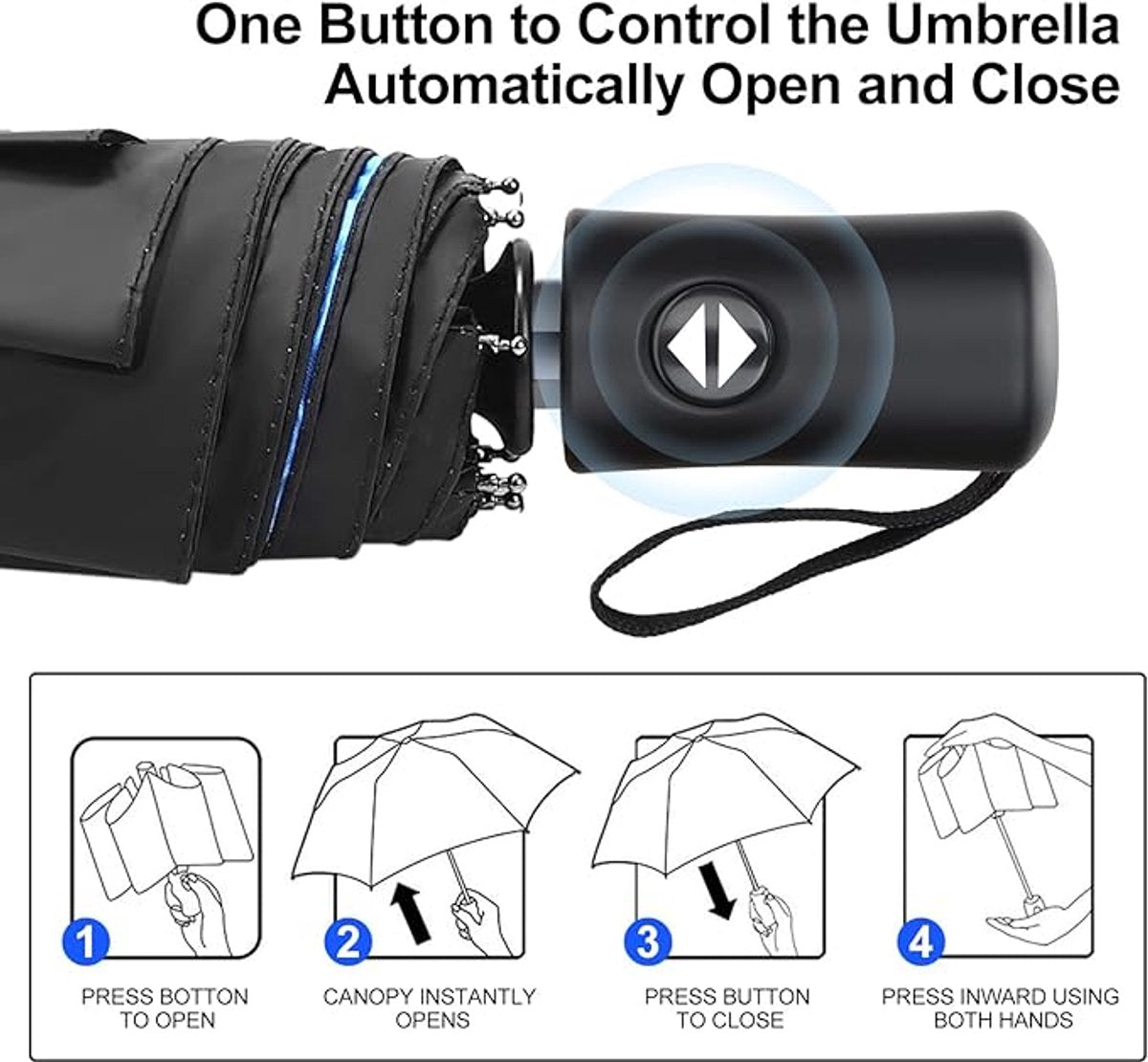 Umbrella, stormproof, pocket umbrella, wind and rain resistant umbrella, unisex - Image 5