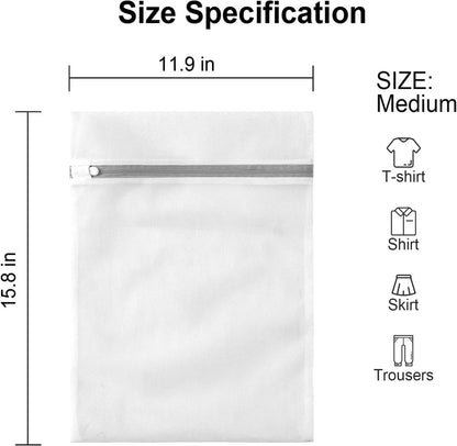 Set of 3 Mesh Laundry Bags - Laundry Nets - Groot Laundry Net - Durable Bags - Delicate Clothes - Perfect for the Washing Machine - Jackets - Jeans - 30 x 40 cm - Household Accessory - Image 5