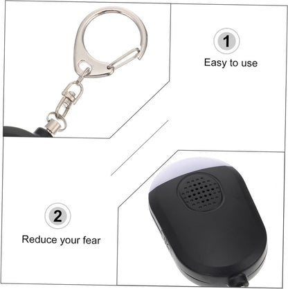 Portable Security Alarm - Personal Alarm - with LED - Emergency Alarm - SOS Button - Alarm Keychain - for Women - Personal Alarm for Outdoor Activities - Personal Alarm Keychain (Black) - Image 5