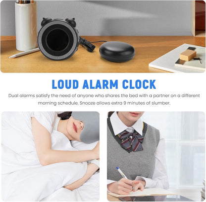 Wekker - digital alarm clock - digital alarm clocks - children's alarm clock - alarm clocks - children's alarm clock - Dual alarm clock - With bed vibrator - Vibrating alarm clock for deep sleepers or the hearing impaired - USB charging port - Image 5