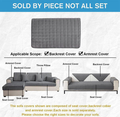 Sofa cover - Corner sofa cover - Flannel sofa cover - Winter sofa cover - Sofa cushion cover - Corner sofa cover for 1/2/3/4 people - L-shaped sofa cover - Grey - 70 x 70 cm - Image 6