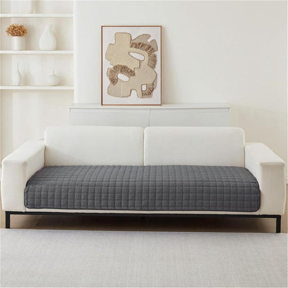 Sofa cover - Corner sofa cover - Flannel sofa cover - Winter - Winter sofa cover - Sofa cover - Corner sofa cover (1/2/3/4 seater) - L-shaped sofa cover - Grey - 90 x 90 cm - Image 5