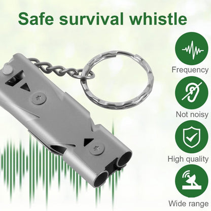 Survival Whistle - Keychain - Dog Training Clicker - Easy to Use - Waterproof - Stainless Steel - 2 Pieces - Dog Safety Training - Outdoor - Camping - Kayaking - Image 4