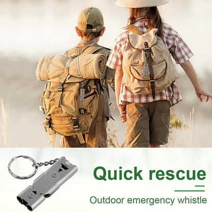 Survival Whistle - Keychain - Dog Training Clicker - Easy to Use - Waterproof - Stainless Steel - 2 Pieces - Dog Safety Training - Outdoor - Camping - Kayaking - Image 5