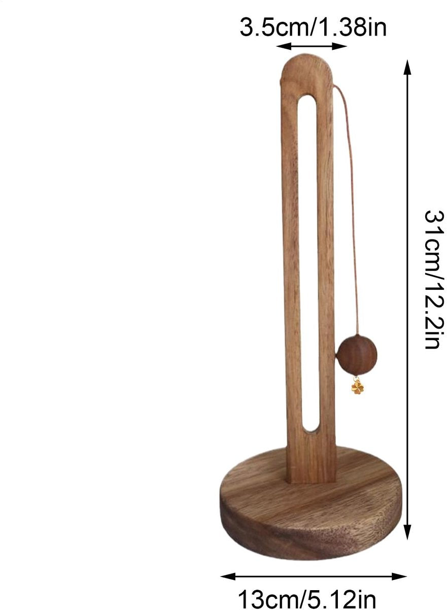 Paper towel roll holder - Paper towel roll holder - Wooden paper towel roll holder - Farmhouse style freestanding kitchen organizer - Fits most paper towel rolls - Image 8