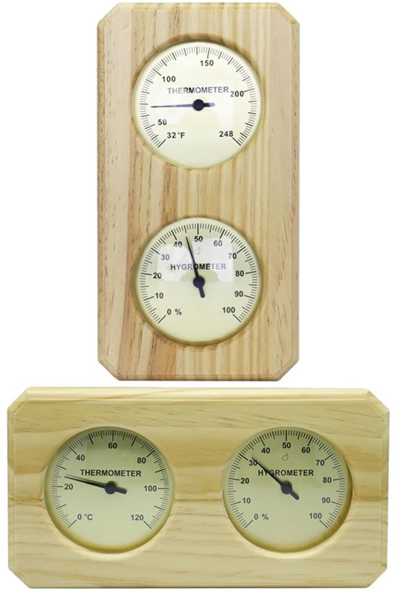 Indoor Thermometer - Indoor Thermometer - Thermometer - Weather Station - Hygrometer - Waterproof Wall-Mounted Thermometer and Hygrometer - Suitable for Indoor Bathroom, Sauna, Baby's Room - Image 3