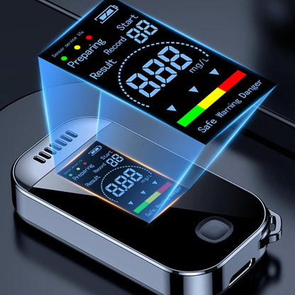 Breathalyzer with screen, portable, contactless, high accuracy, Perfect for safety checks in case of driving under the influence (DUI) and apartment parties. - Image 2