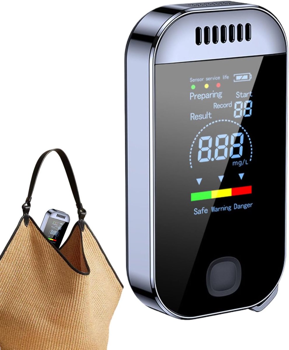 Breathalyzer with screen, portable, contactless, high accuracy, Perfect for safety checks in case of driving under the influence (DUI) and apartment parties. - Image 8