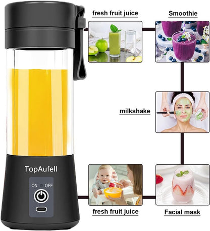 Blender - Mini blender - Smoothie maker - Rechargeable mini blender - Portable blender - Citrus press - Black - Image 5