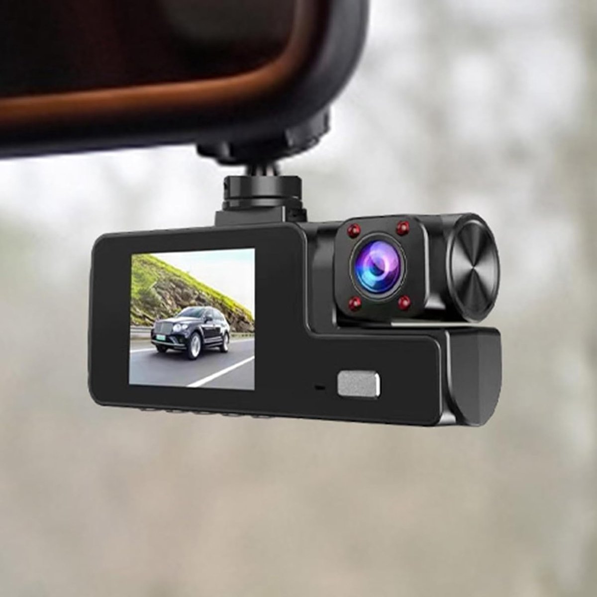 Dashcam - Dual lens 1080p - HD video recorder, wide viewing angle - Loop recording - For safety while driving, parking and traveling - Image 4