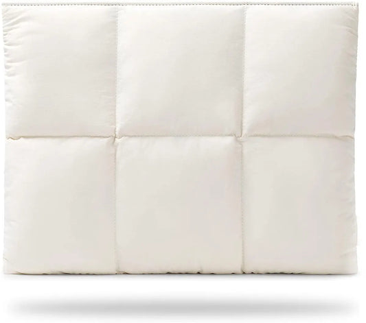 Laptop Bags - Women's Bags - Comfortable and Soft Laptop Sleeve - 13" 14" - Padded Bag with Pillowcase - White
