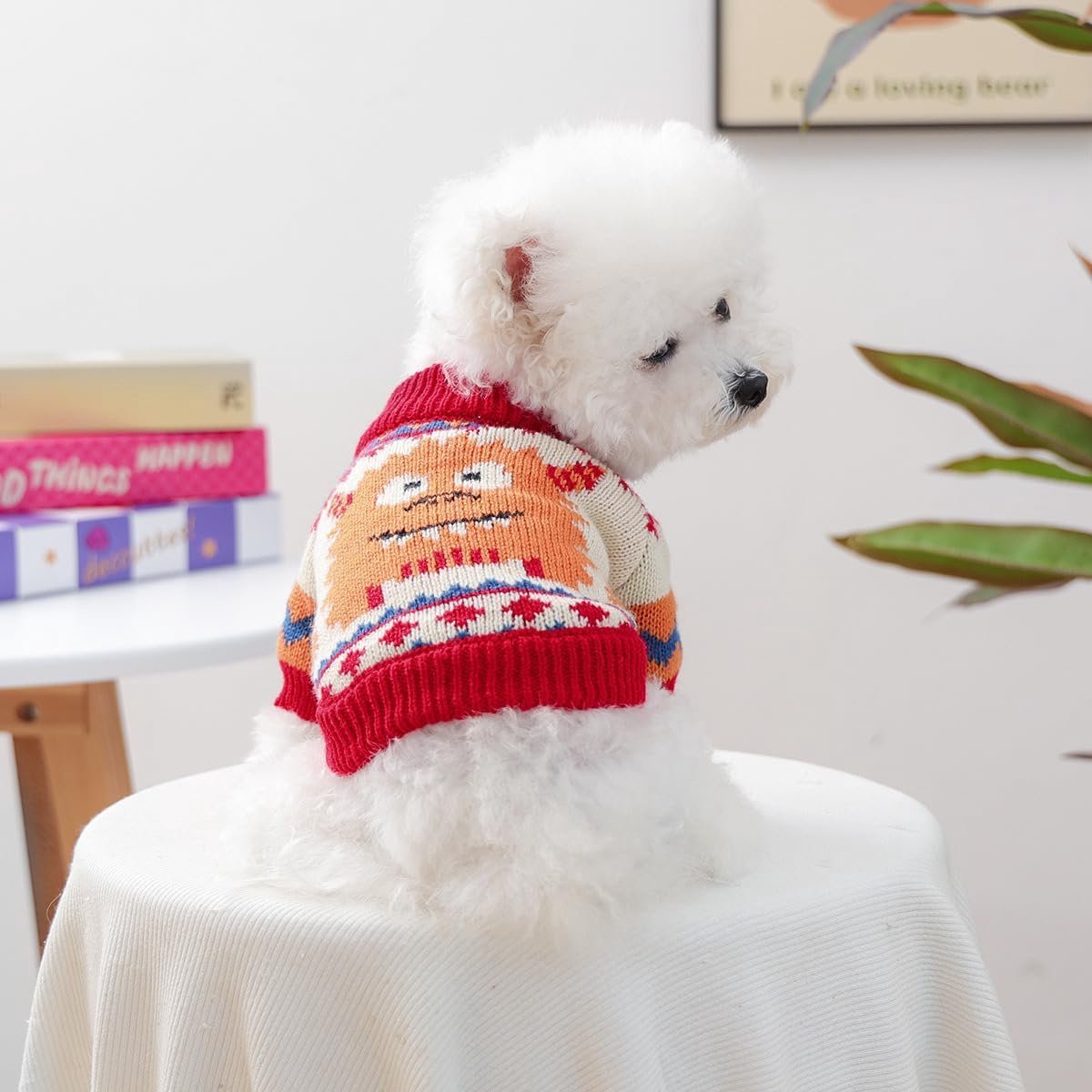 Dog Coat - Dog Sweater - Sweater for Small Dogs - Dog Sweater - Winter Knitted Sweater - Warm and Lightweight Cat Sweater - Perfect for Chihuahuas - Holidays - Christmas Decorations - Christmas - Size L - Image 4
