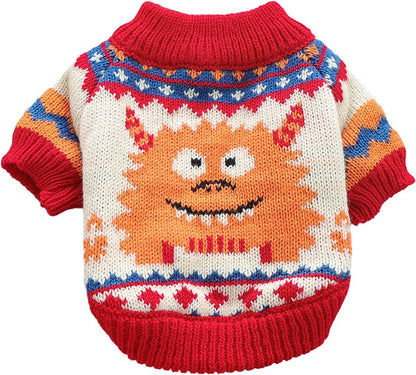Dog Coat - Dog Sweater - Sweater for Small Dogs - Dog Sweater - Winter Knitted Sweater - Warm and Lightweight Cat Sweater - Perfect for Chihuahuas - Holidays - Christmas Decorations - Christmas - Size M