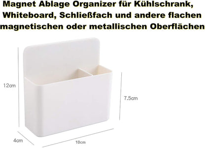 Pen holder - Pen holder - Magnetic whiteboard marker holder - Storage box - Storage box for cooler, school, home, office - Wit - Image 2