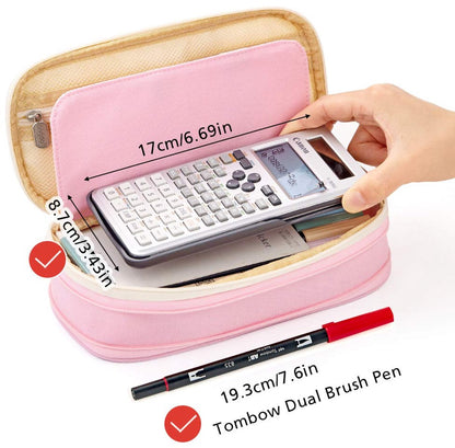 Pencil Case - Pencil Case - Pencil Case - Pencil Case - Pencil Case for Children and Adults - School Pencil Case for Boys and Girls - Pencil Case - Pink - Image 6