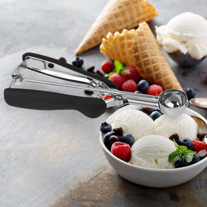 Stainless steel ice cream scoop – Spherical scoop for fruit, cookies and ice cream sorbets - Image 5