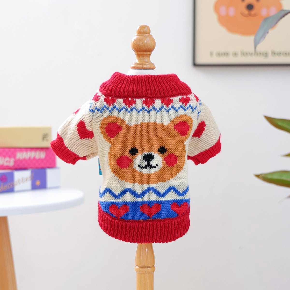 Dog Coat - Dog Sweater - Warm Winter Dog Clothes - Knitted Sweater - Dog Pullover - Lightweight and Warm Cat Sweater - Perfect for Chihuahuas - Birthday Clothes - Christmas Decorations - Christmas - Size L - Image 5