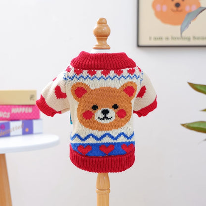 Dog Coat - Dog Sweater - Warm Winter Dog Clothes - Knit Sweater - Dog Pullover - Lightweight and Warm Cat Sweater - Perfect for Chihuahuas - Birthday Clothes - Christmas Decorations - Christmas - Size M - Image 4