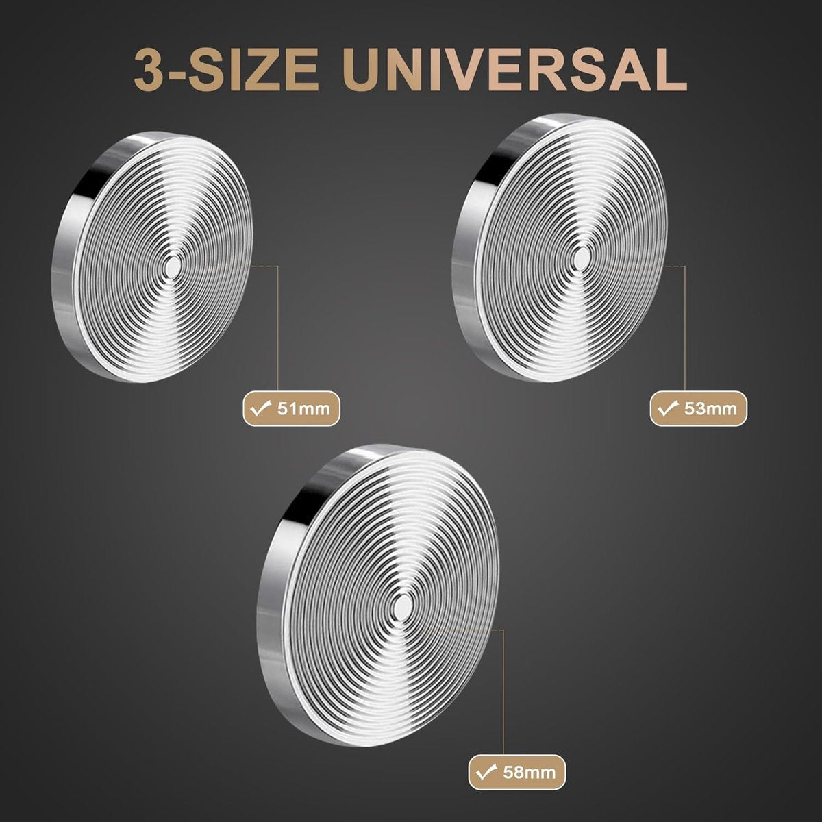 Tamper - Coffee tamper - Espresso tamper - 51 mm espresso tamper - Aluminum and stainless steel espresso tamper - Ergonomic self-leveling tamper - For baristas - Black - Image 2