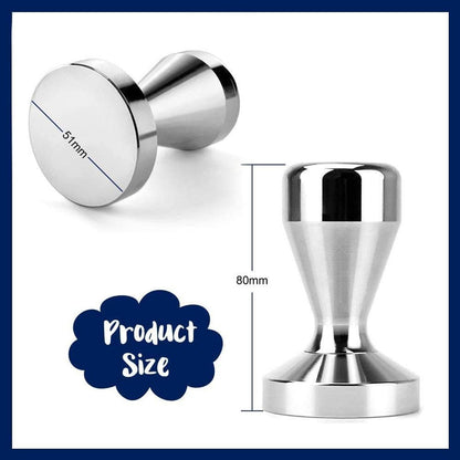 Coffee press - 51 mm coffee press - Ergonomic filter holder - Basis stainless steel espresso press - Coffee maker accessory - For 51 mm filter holders - Image 2